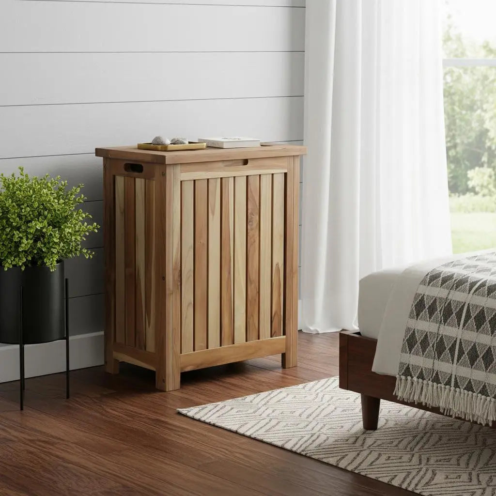 20" Natural Solid Wood Shaker Style Single Door Bathroom Cabinet Homeroots Organization