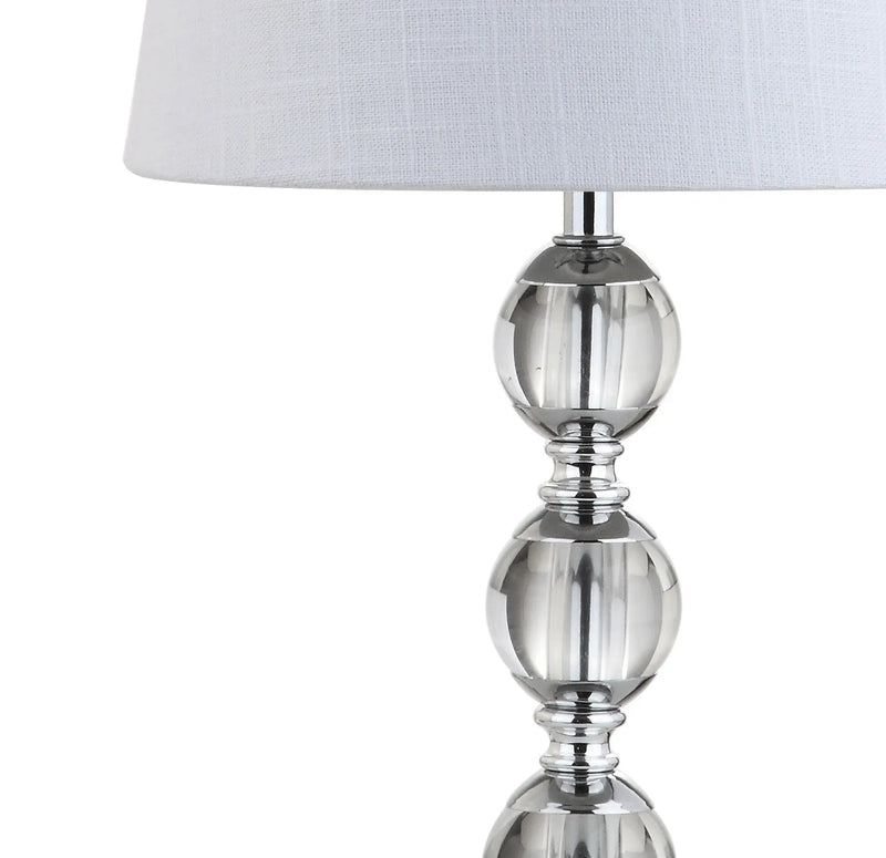 20" Silver And Clear Novelty Desk Lamp With Empire Shade Homeroots Lighting