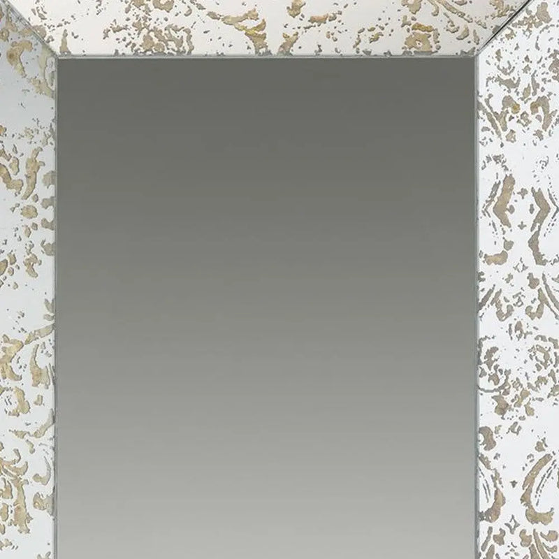20" Silver Glass Framed Accent Mirror - GreatEagleInc