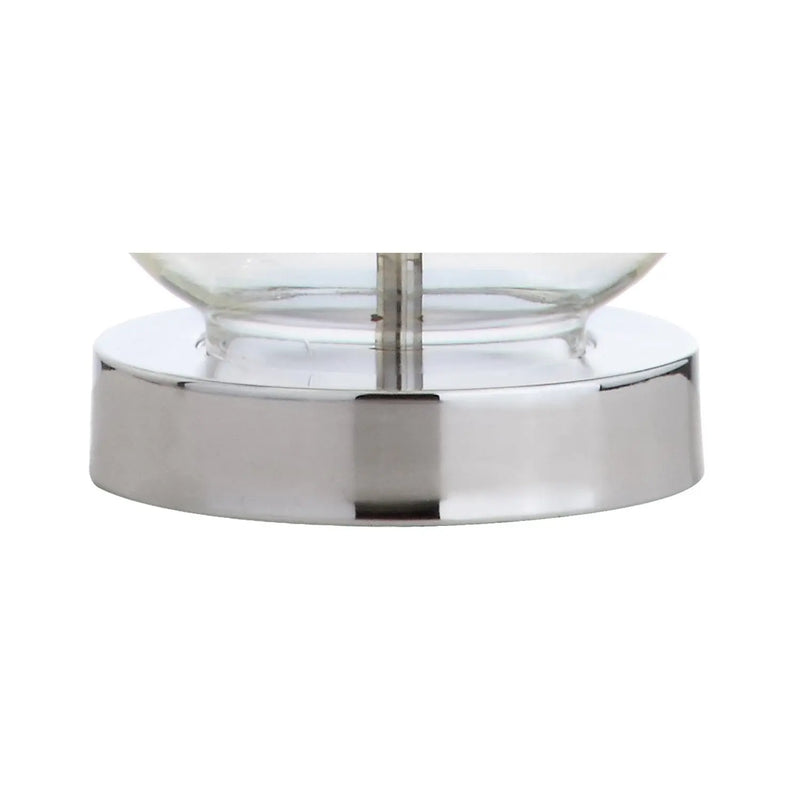 20" Silver Novelty Desk Lamp With Drum Shade Homeroots Lighting