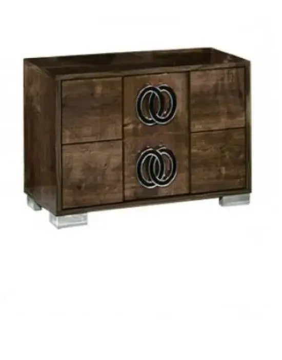 20" Walnut Wood Nightstand Homeroots Bed & Bath