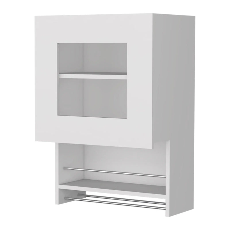 20" White Accent Cabinet With Two Shelves Homeroots Kitchen & Dining