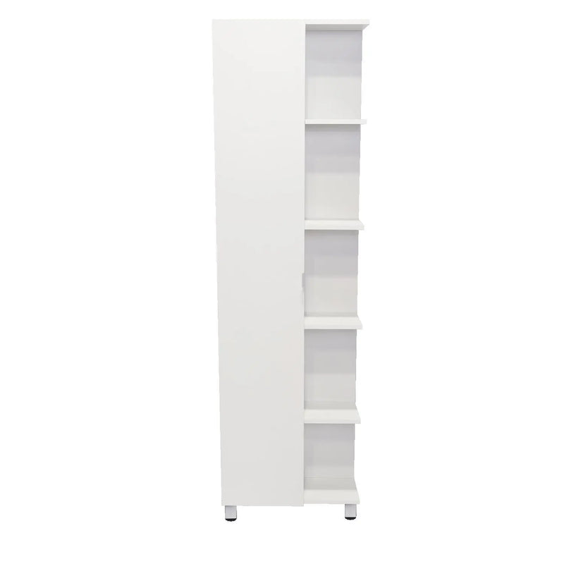 20" White Wood Corner Accent Cabinet With Single Door Homeroots Kitchen & Dining