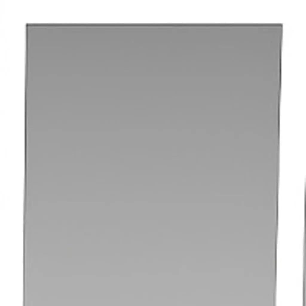 20" White Wood Mirrored Five Drawer Vanity Table And Lights Homeroots Bed & Bath