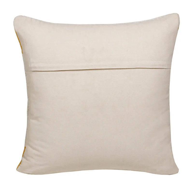 20" White Yellow And Red Striped Cotton Throw Pillow Cover Homeroots Home Decor