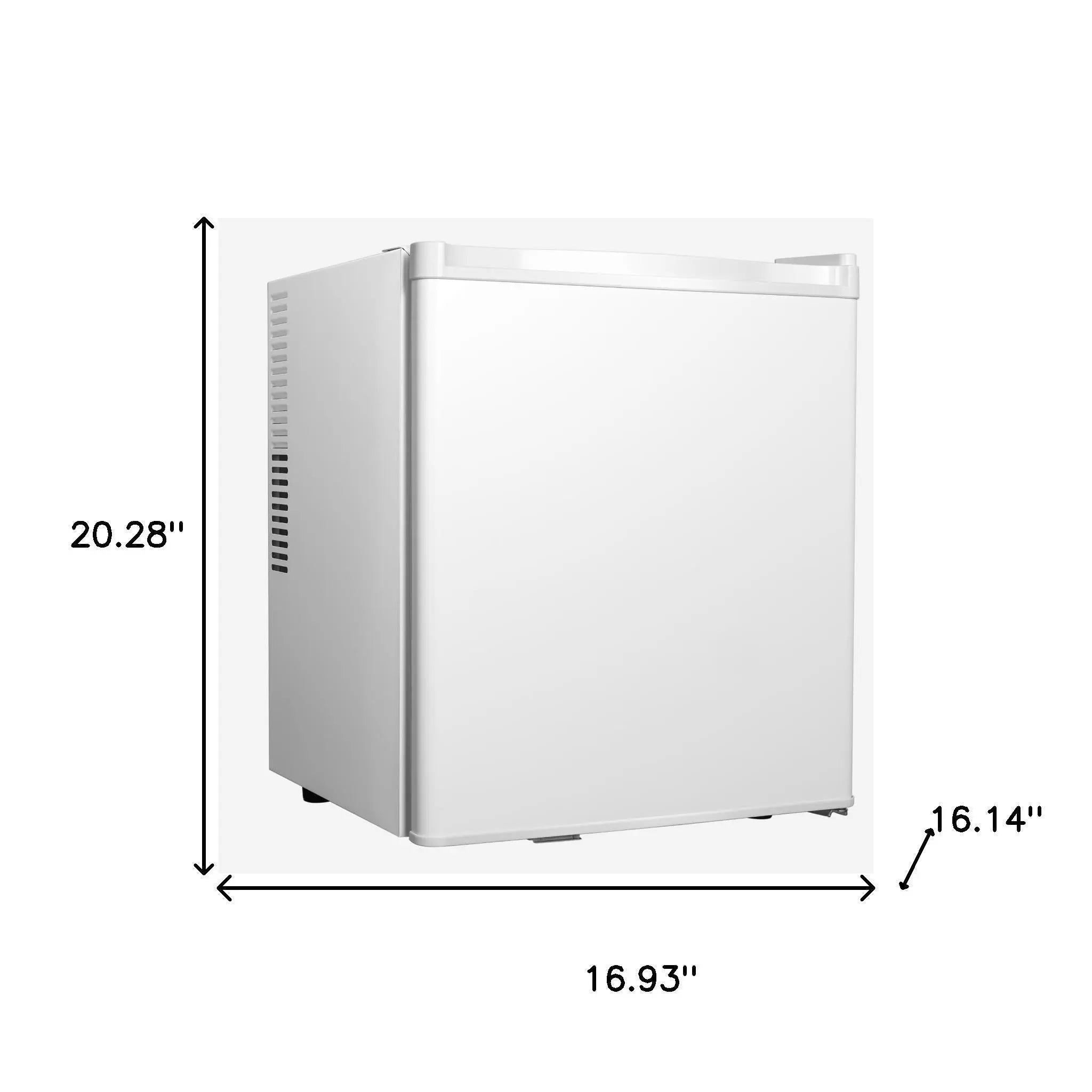 20" X 17" White Metal Single Compartment Can Beverage Refrigerator Homeroots Home Decor