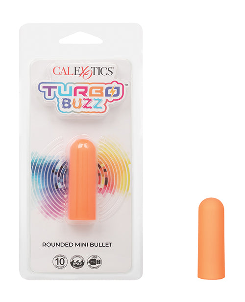 Turbo Buzz Rounded Mini Bullet Stimulator Orange