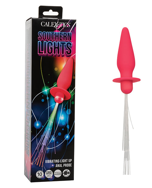 Southern Lights Rechargeable Vibrating Light Up Anal Probe Pink