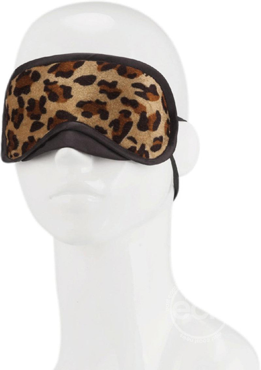 Lux Fetish Peek-a-boo Love Mask Leopard - GreatEagleInc