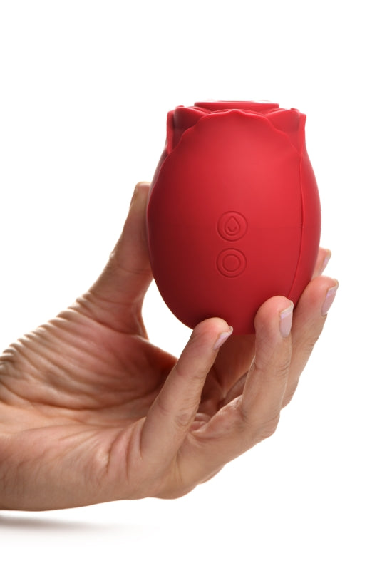 Bloomgasm Mystic Rose Sucking & Vibrating Silicone Rose - GreatEagleInc