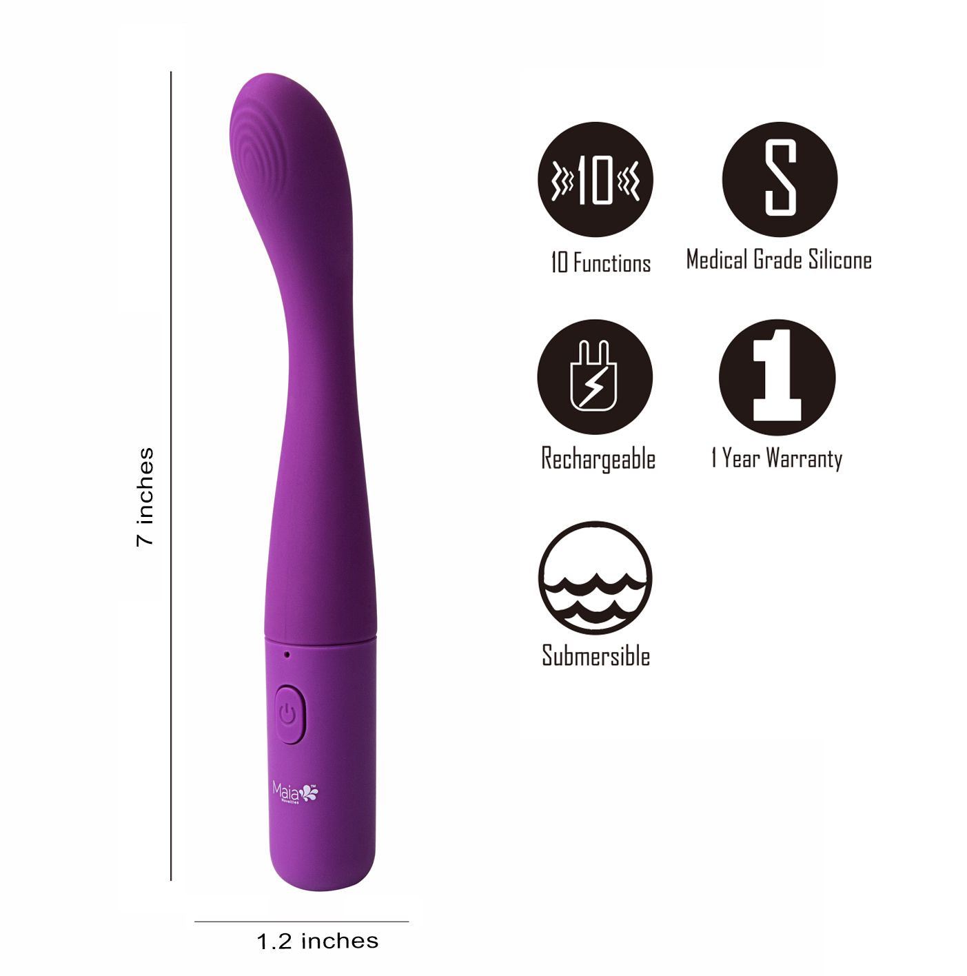 Chelsi Silicone G-spot Vibe Rechargeable - GreatEagleInc