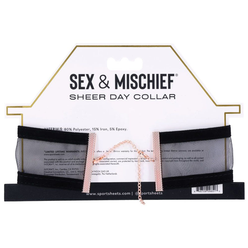 Sex & Mischief Sheer Day Collar - GreatEagleInc