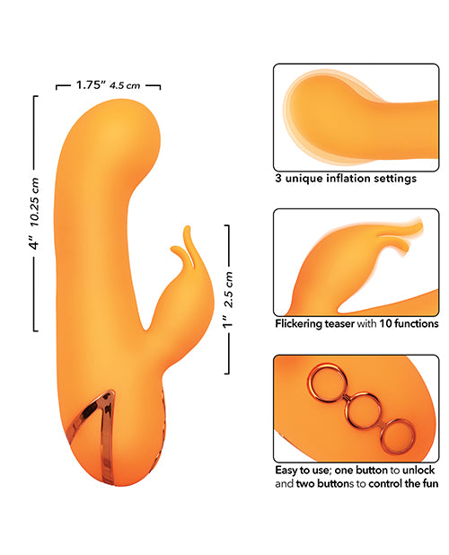 California Dream Montecito Muse Dual Stimulation Vibe - Orange - GreatEagleInc