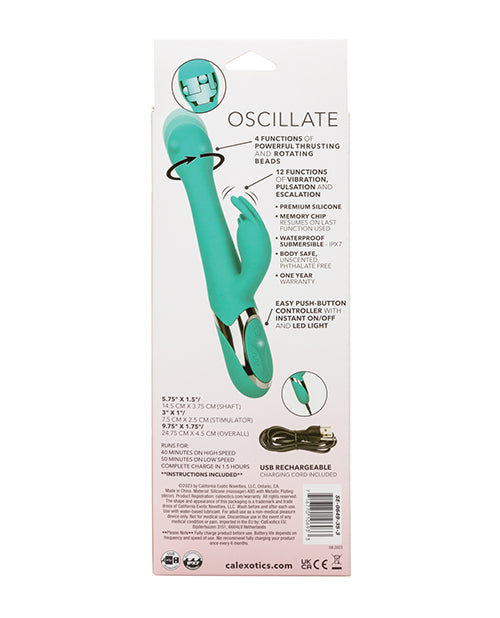 Enchanted Oscillate Vibrator - Turquoise Blue - GreatEagleInc