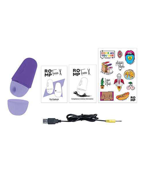 ROMP Free X Clitoral Vibrator - Purple - GreatEagleInc
