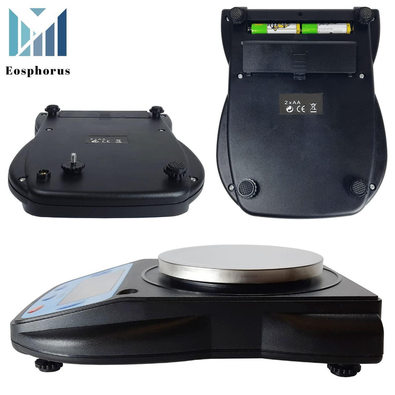 Ounce Carat and Gram Scale 0.01g Accuracy Electronic Scale Science Digital Scale Lab Balance LCD 600g Capacity USB Charger and AC DC Adapter Included