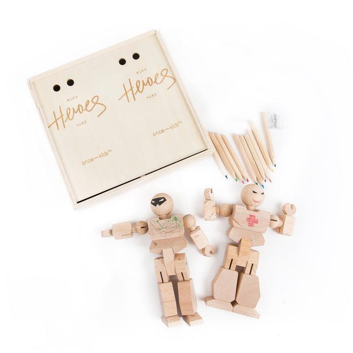 Playhard Heroes Action Figure DIY 2pcs