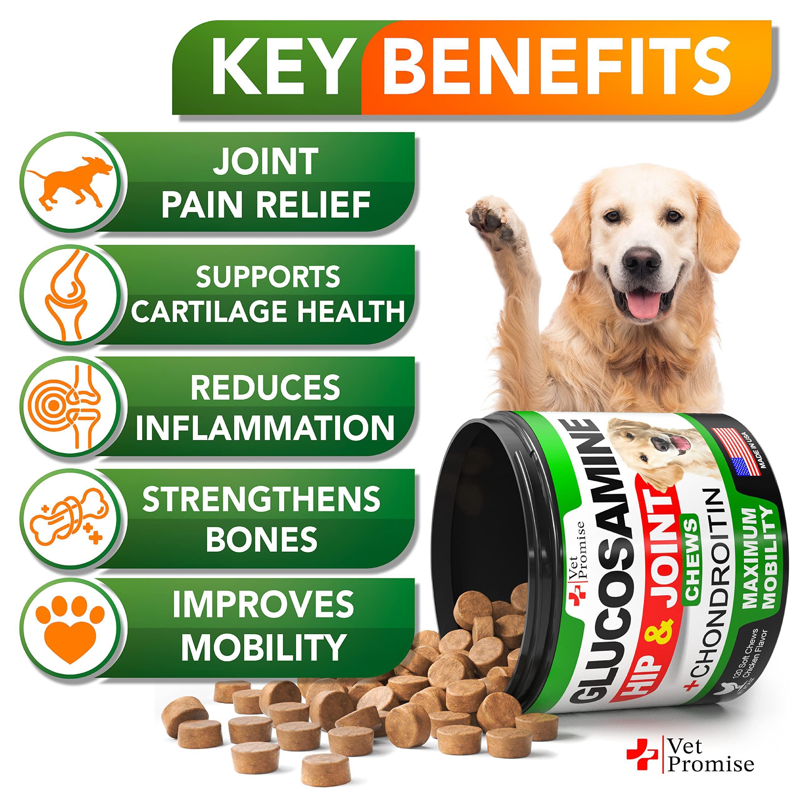 Glucosamine for Dogs   Hip and Joint Supplement for Dogs   Glucosamine Chondroitin for Dogs   Dog Joint Pain Relief Treats…