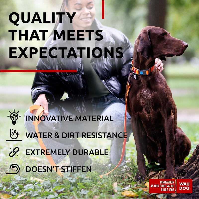 WAUDOG Waterproof Dog Collar   Adjustable Dog Collar for Large Dogs Small and Medium Dogs   Breakaway Dog Collar Waterproof…
