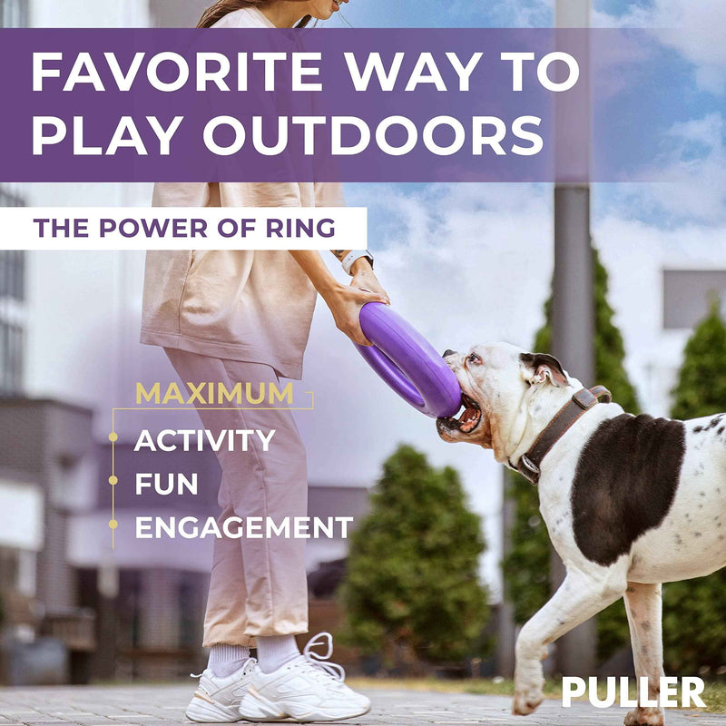 Puller Outdoor Dog Ring Toys   Dog Fetch Toy & Tug of War Dog Toy for Small Medium Large Dogs   Dog Ball & Soft Dog Frisbee Alt   Outside Dog Yard Toys   Big Dog Pull Toy   Best Dog Exercise Equipment