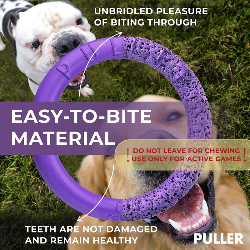 Puller Outdoor Dog Ring Toys   Dog Fetch Toy & Tug of War Dog Toy for Small Medium Large Dogs   Dog Ball & Soft Dog Frisbee Alt   Outside Dog Yard Toys   Big Dog Pull Toy   Best Dog Exercise Equipment