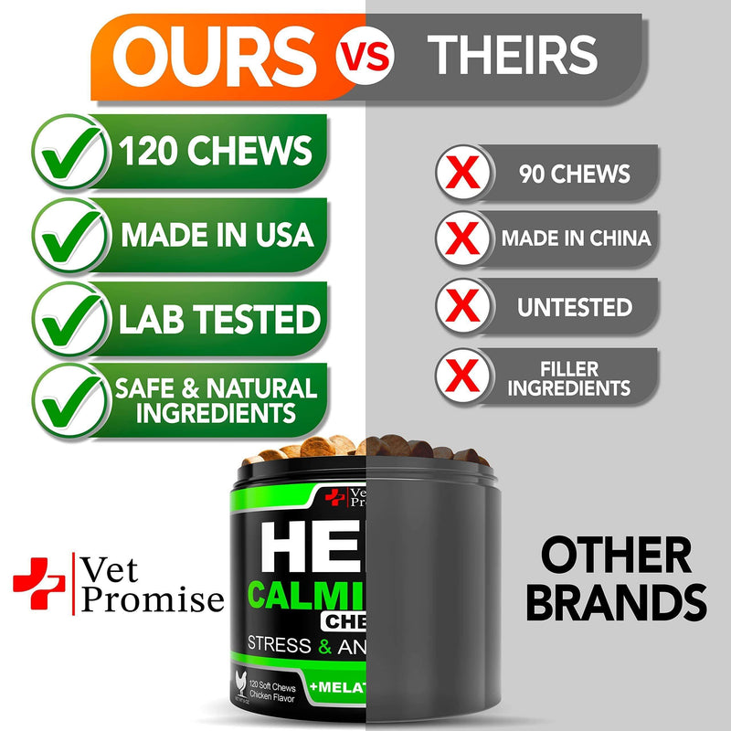 Hemp Calming Chews for Dogs with Anxiety and Stress   Dog Calming Treats   Dog Anxiety Relief   Separation   Travel…