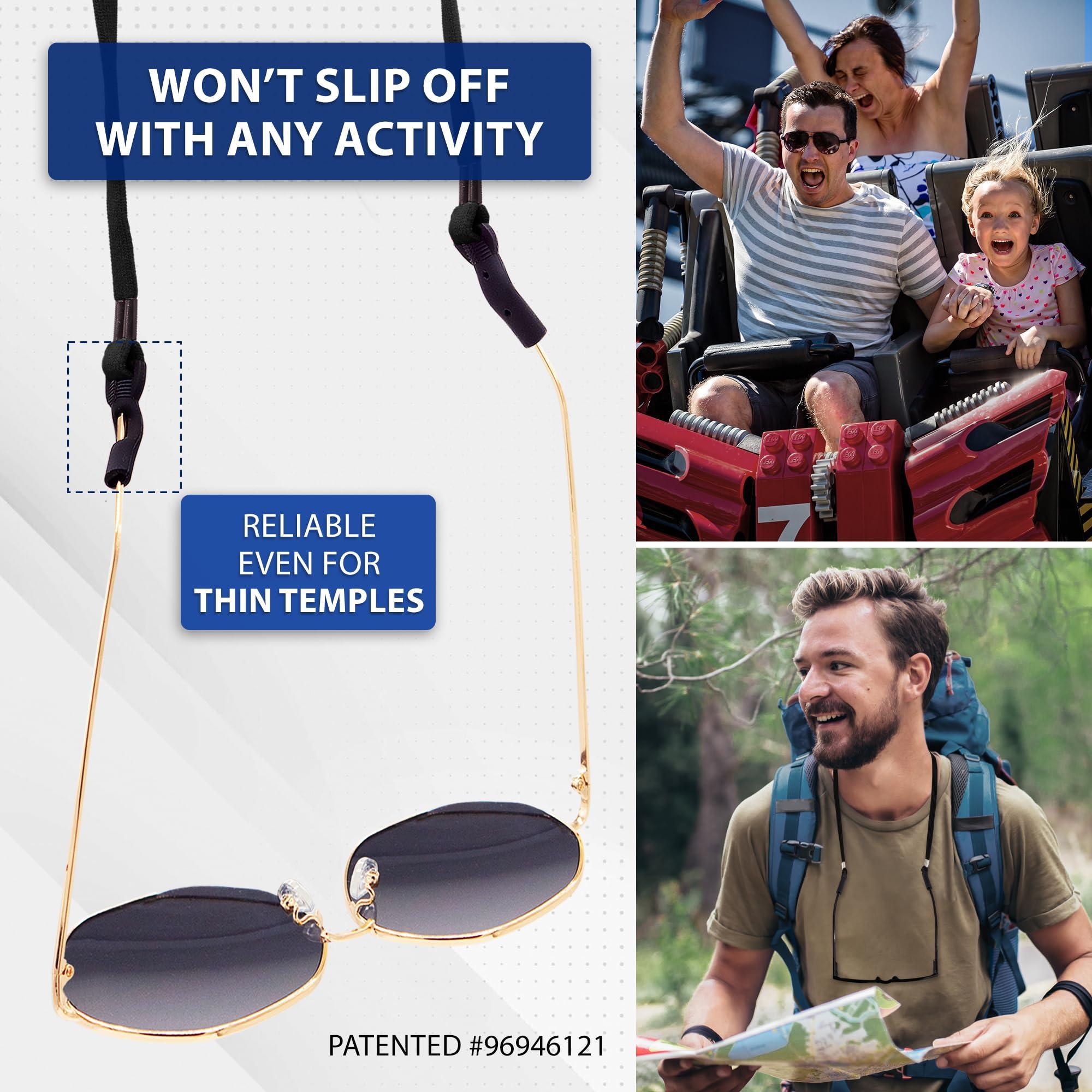 SIGONNA Eye Glasses Holders Around Neck   Glasses Strap Anti Slip   Sunglasses Strap Holder for Men Women   Eyeglasses Strap Lanyard   Eyeglass Holder Strap Chain   4 Cords - GreatEagleInc