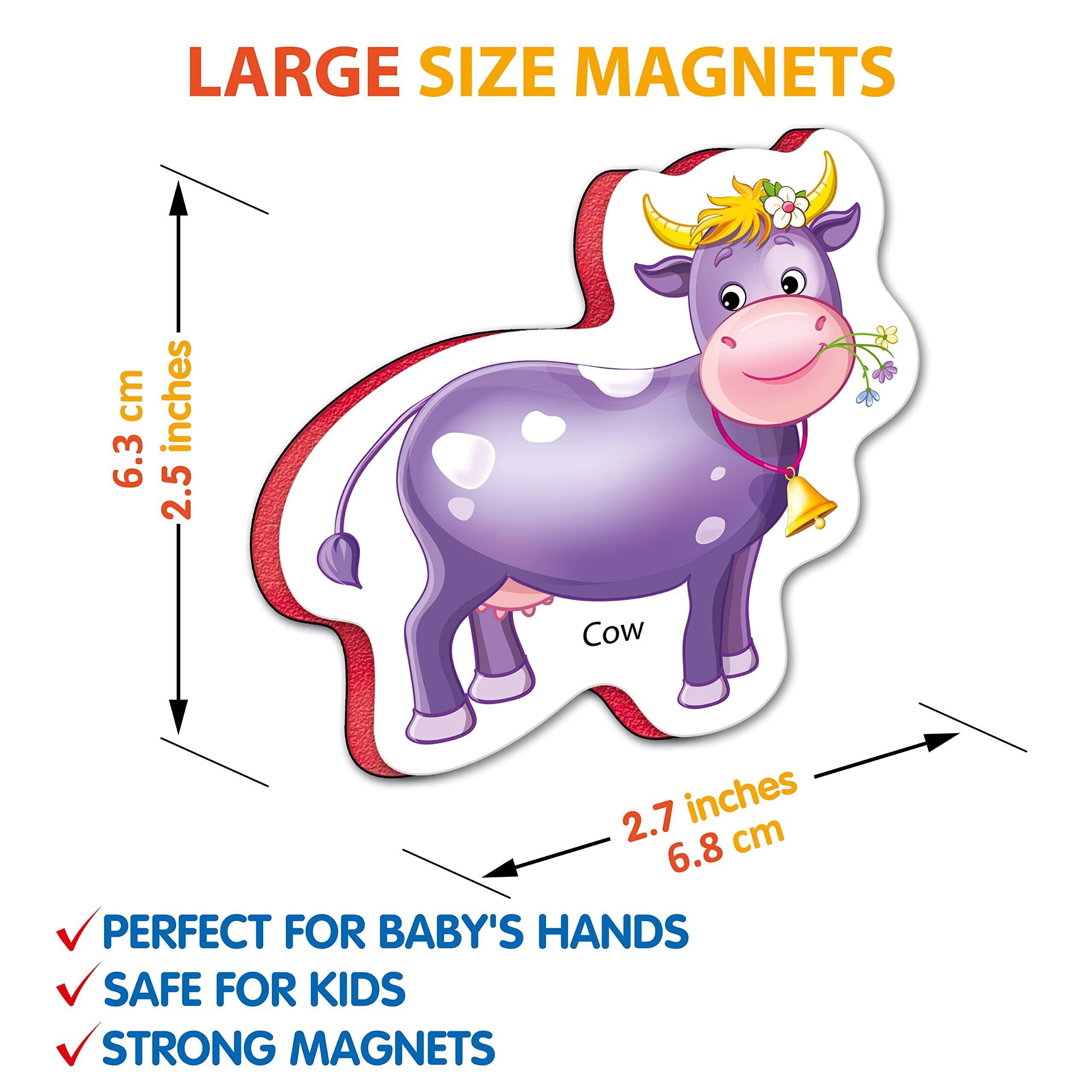 27 Foam Fridge Magnets for Toddlers 1 3 Large Toddler Magnets – Fridge Magnets for Kids Refrigerator Magnets for Kids – Baby Magnets Animal Magnets for Kids on Fridge