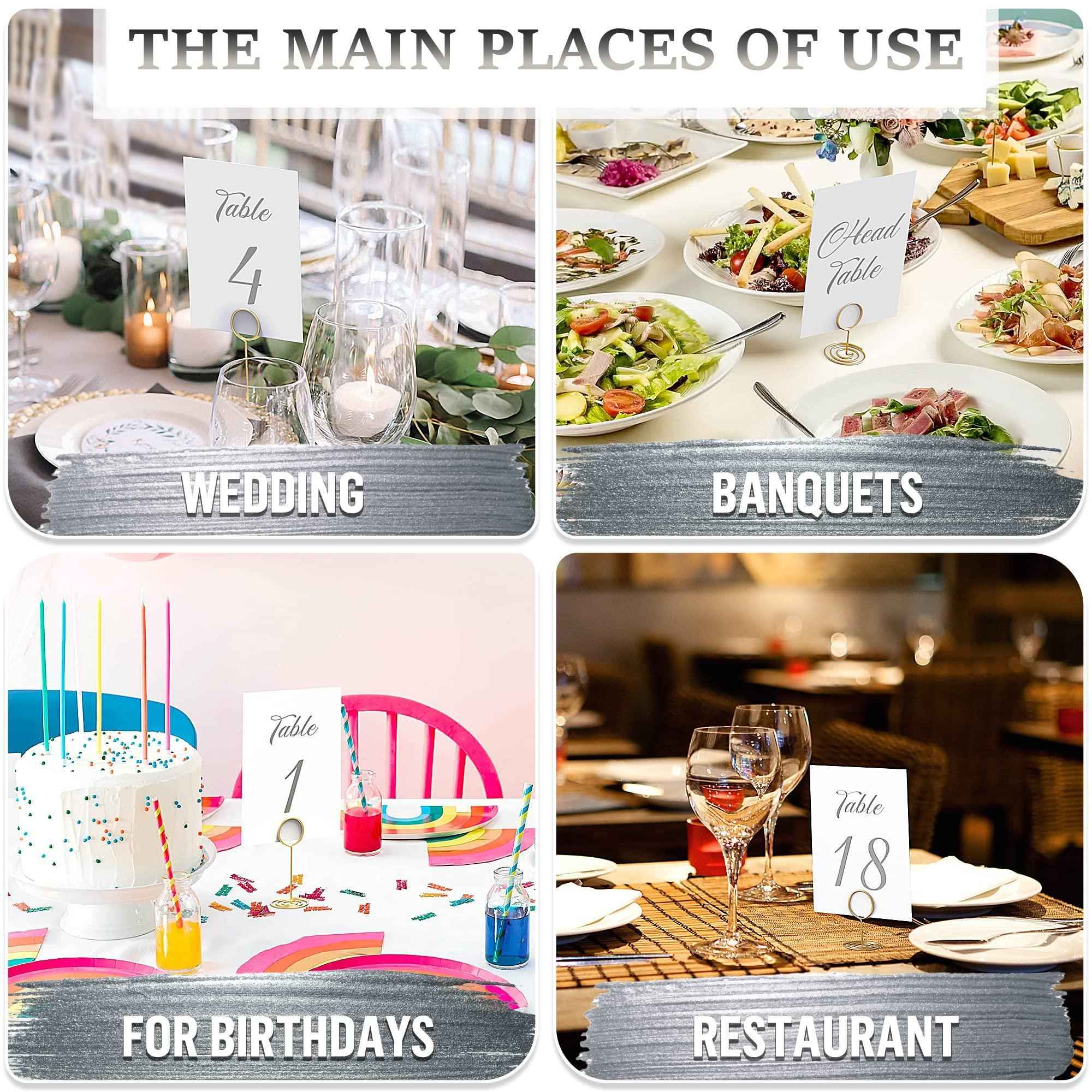 Silver Table Numbers 1 30 for Wedding Reception   Silver Foil Table Number Cards 4x6 in with Head & Gift Table   Restaurant Table Numbers   Wedding Numbers for Tables Card Stock Wedding Table Numbers