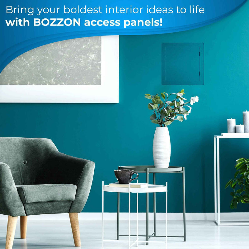 Access Panel for Drywall   14 x 14 inch   Wall Hole Cover   Access Door   Plumbing Access Panel for Drywall   Heavy Durable Plastic White