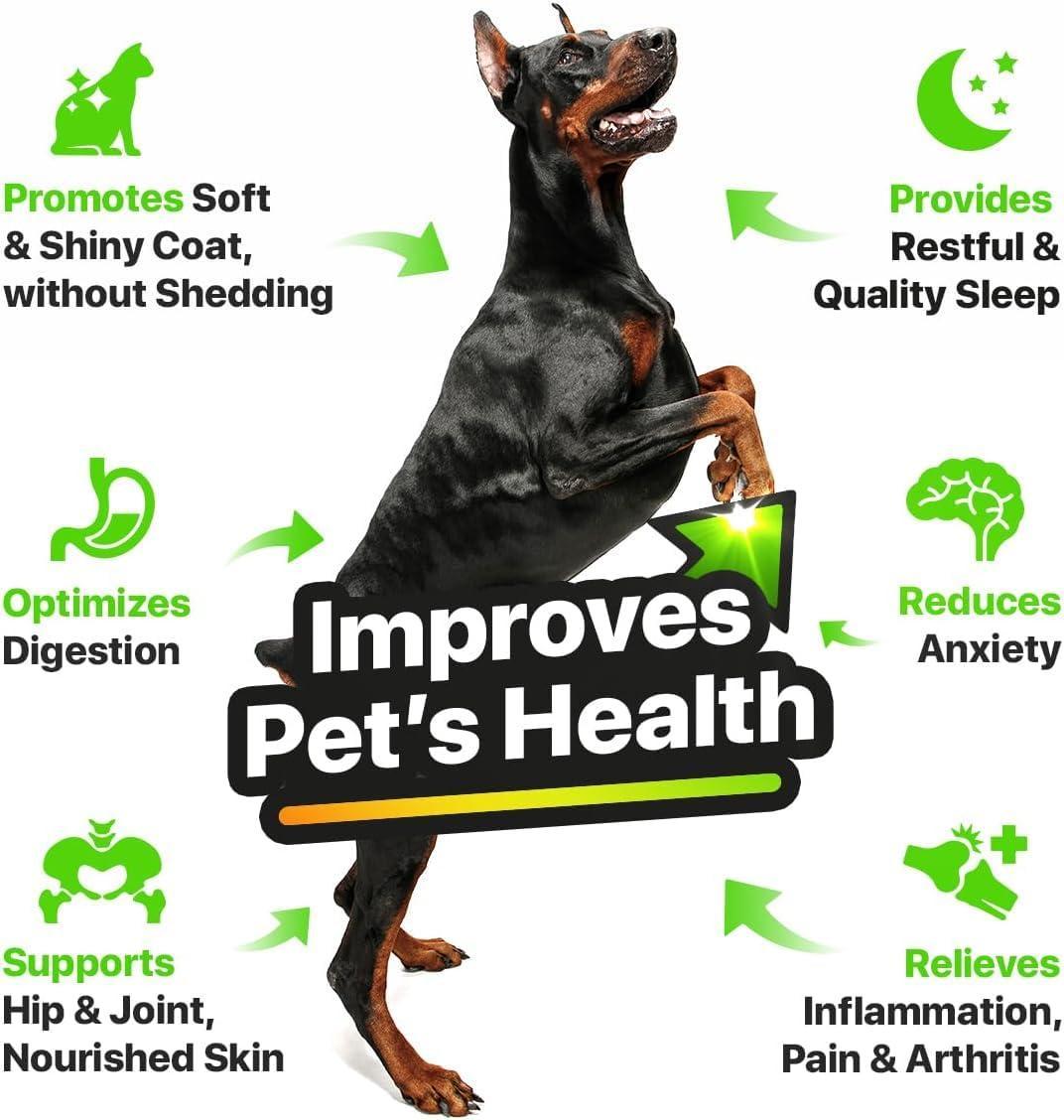 Charlie&Buddy Hеmp and Salmon Oil for Dogs Skin and Coat Hеalth   3 6 9 Omega Pet Hеmp Oil for Dogs and Cats Rich in…