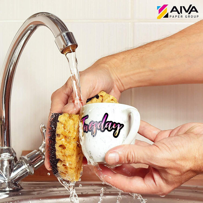 Printable Vinyl Sticker Paper Waterproof Decal Paper for Inkjet Printer 100 SelfAdhesive Sheets Glossy White Standard Letter Size 8.5x11