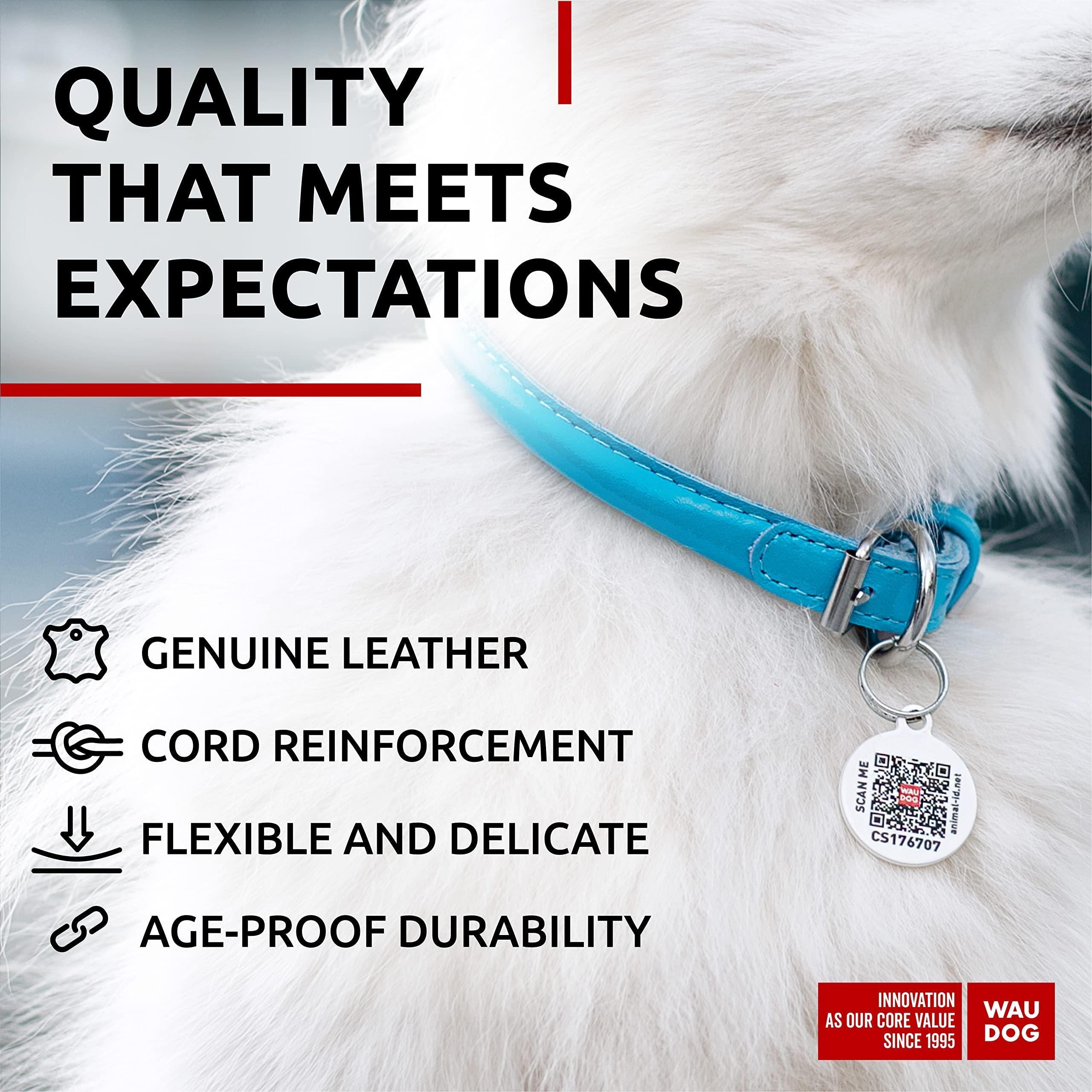 Ultra Soft Rolled Leather Dog Collar for Small Dogs   Soft Padded Dog Collars for Medium Dogs   Puppy Collars for Large…