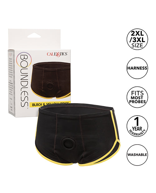 Boundless Boxer Brief - Black/Yellow - GreatEagleInc