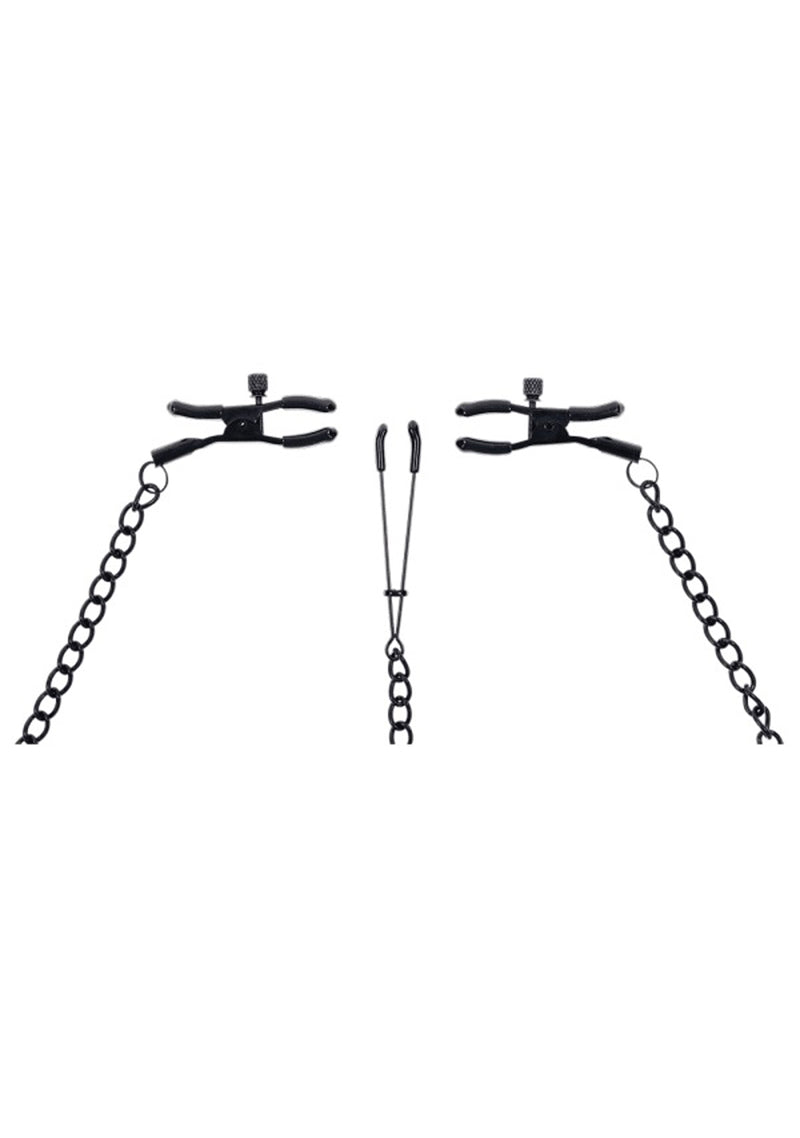 Saffron Nipple to Clit Set - Black - GreatEagleInc