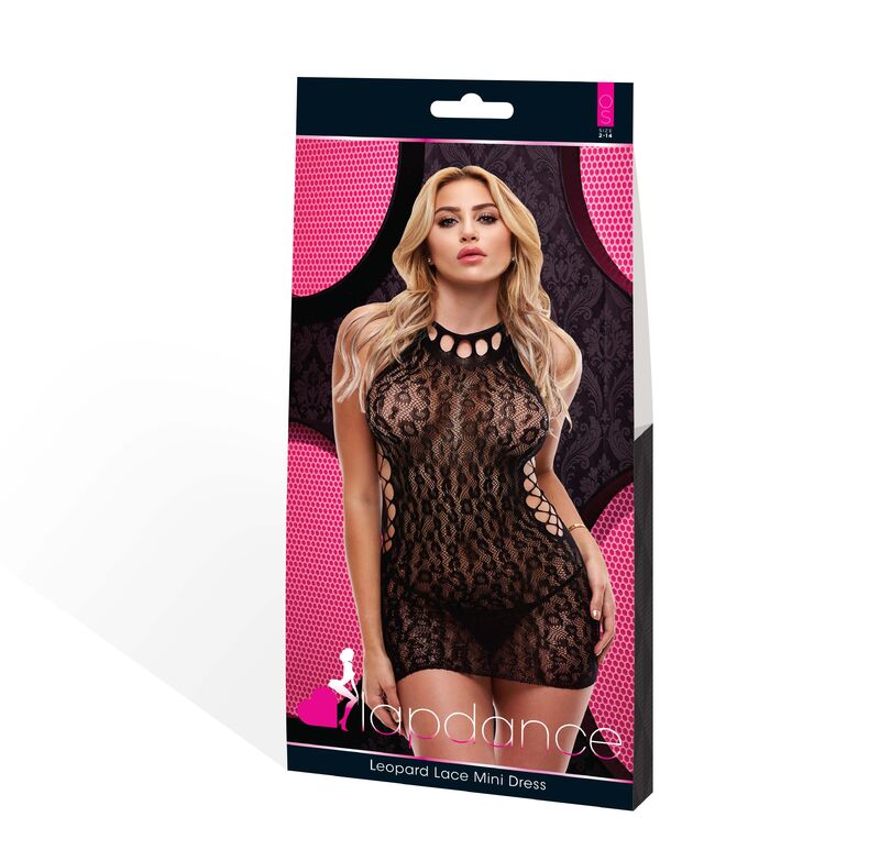 Lapdance Leopard Lace Mini Dress O/s - GreatEagleInc