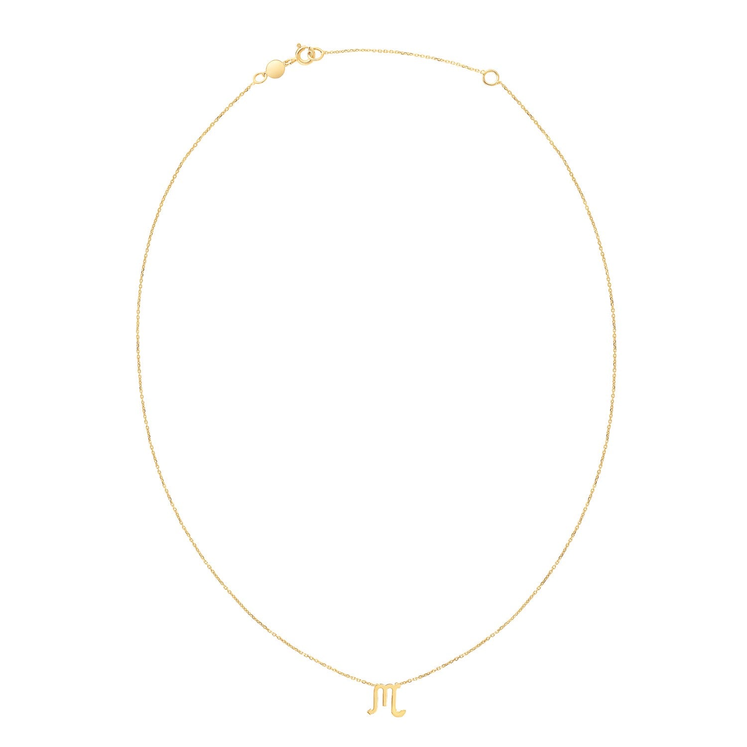 14K Yellow Gold Scorpio Necklace - 18'' - Apparel & Accessories