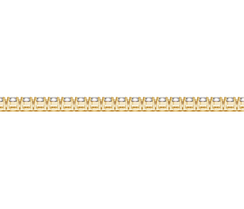Lab Grown Round Diamond Tennis Bracelet in 14k Yellow Gold (5 cctw  F/G  VS2/SI1) - 7'' - Apparel & Accessories