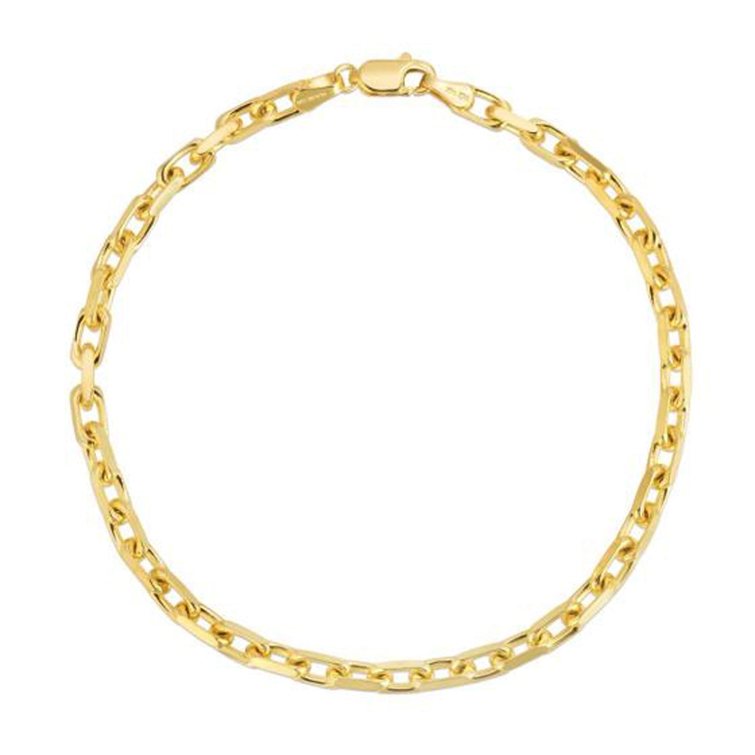 3.6mm 14k Yellow Gold French Cable Chain Bracelet - 8.25'' - Apparel & Accessories