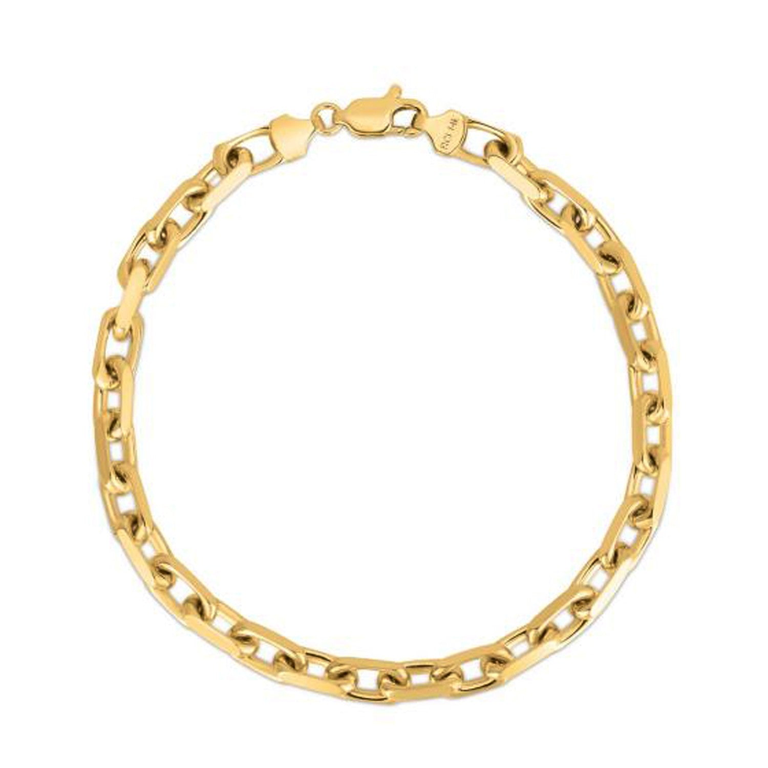 4.8mm 14k Yellow Gold French Cable Chain Bracelet - 8.25'' - Apparel & Accessories