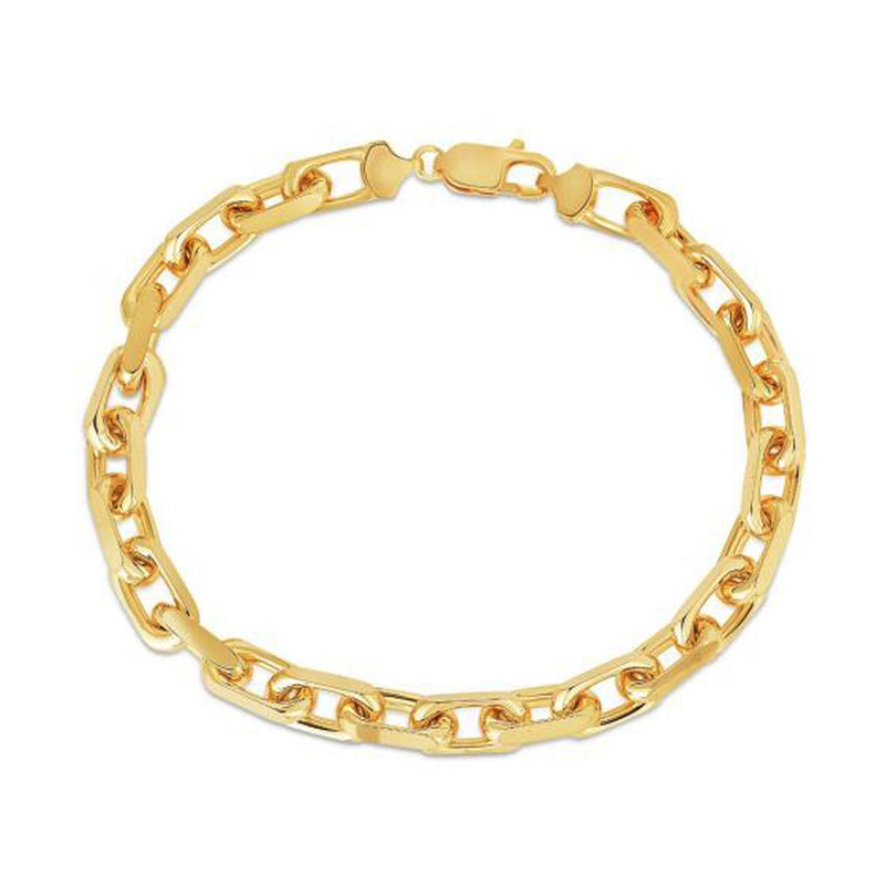 6.1mm 14k Yellow Gold French Cable Chain Bracelet - 8.25'' - Apparel & Accessories