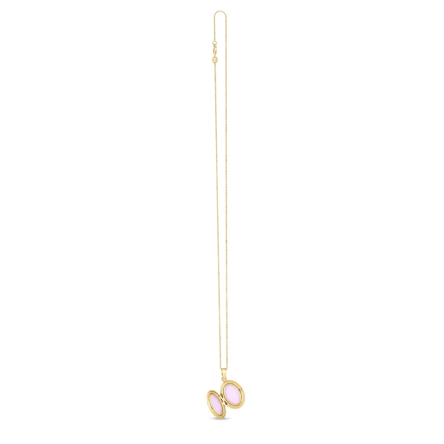 14k Yellow Gold Oval North Star Locket Necklace - 18'' - Apparel & Accessories