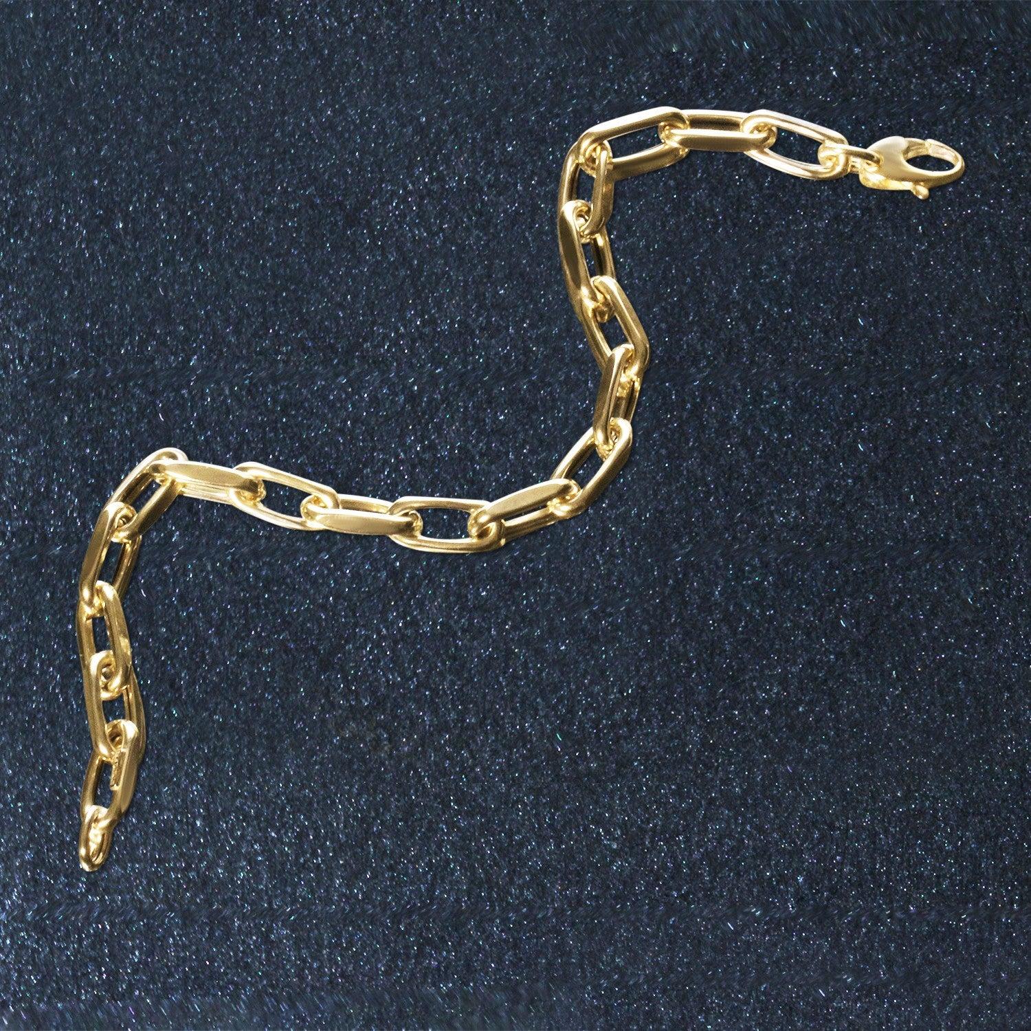 14k Yellow Gold French Cable Link Bracelet (6mm) - 7.5'' - Apparel & Accessories