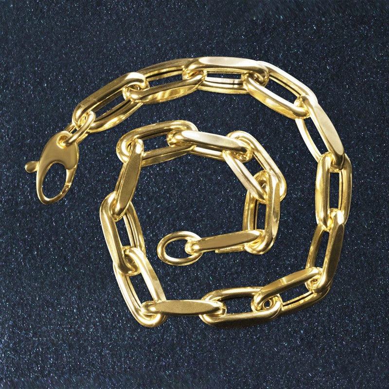 14k Yellow Gold French Cable Link Bracelet (6mm) - 7.5'' - Apparel & Accessories