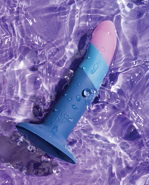 ROMP Piccolo 3 Color Dildo - Blue - GreatEagleInc