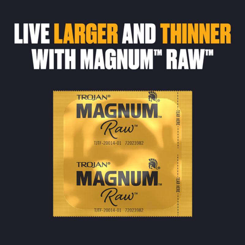Trojan Magnum Raw 3 Ct Condoms - GreatEagleInc