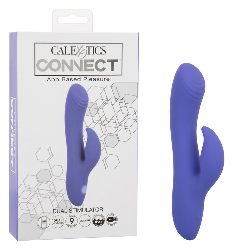 Calexotics Connect Dual Stimulator - Periwinkle - GreatEagleInc