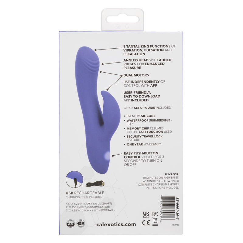 Calexotics Connect Dual Stimulator - Periwinkle - GreatEagleInc
