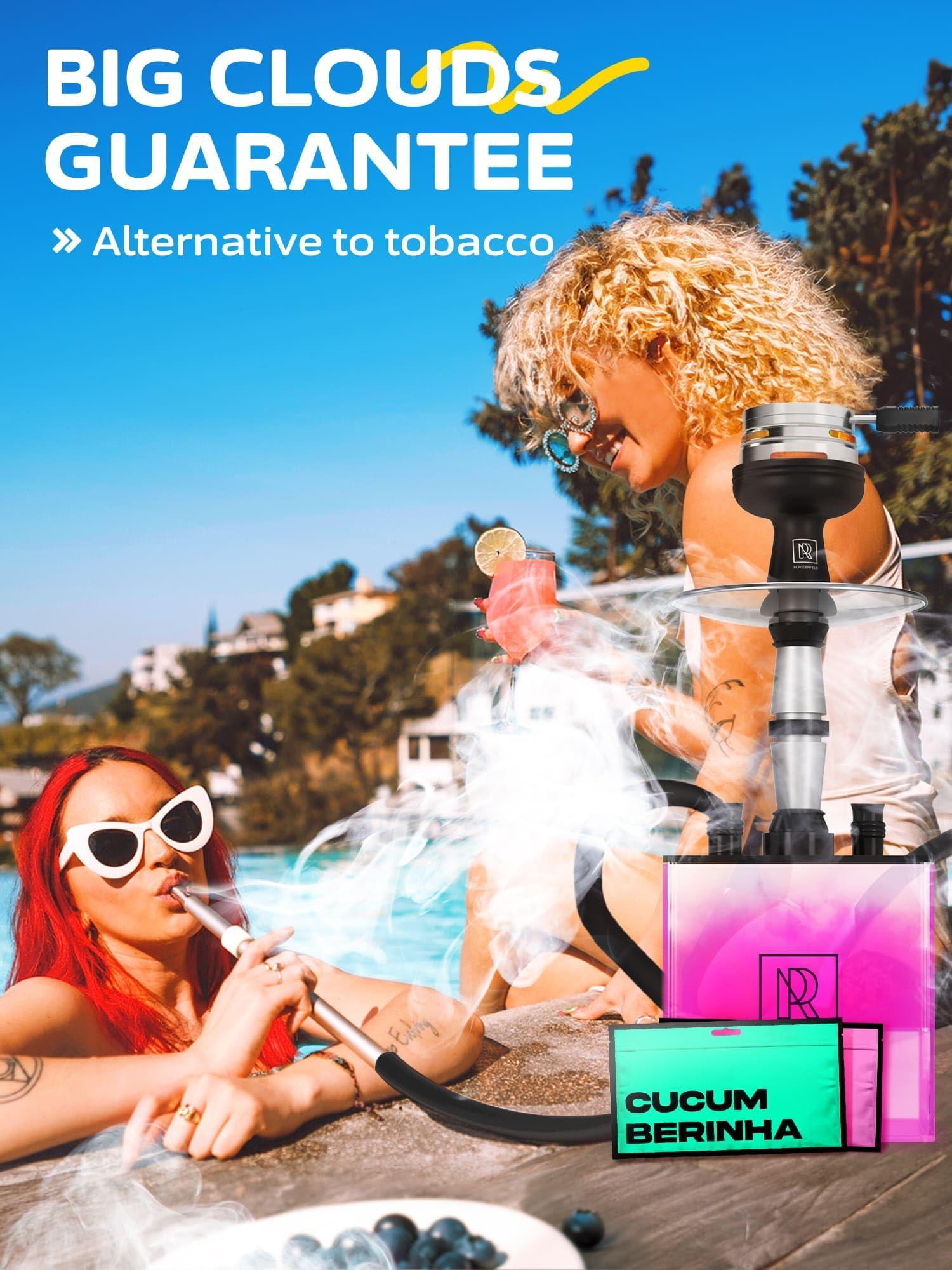 Hookah Flavors Cucumberito Hookah Flavor   Herbal   1 pouch Hookah Tobacco Free Molasses & Nicotine Free (1 Count) - GreatEagleInc