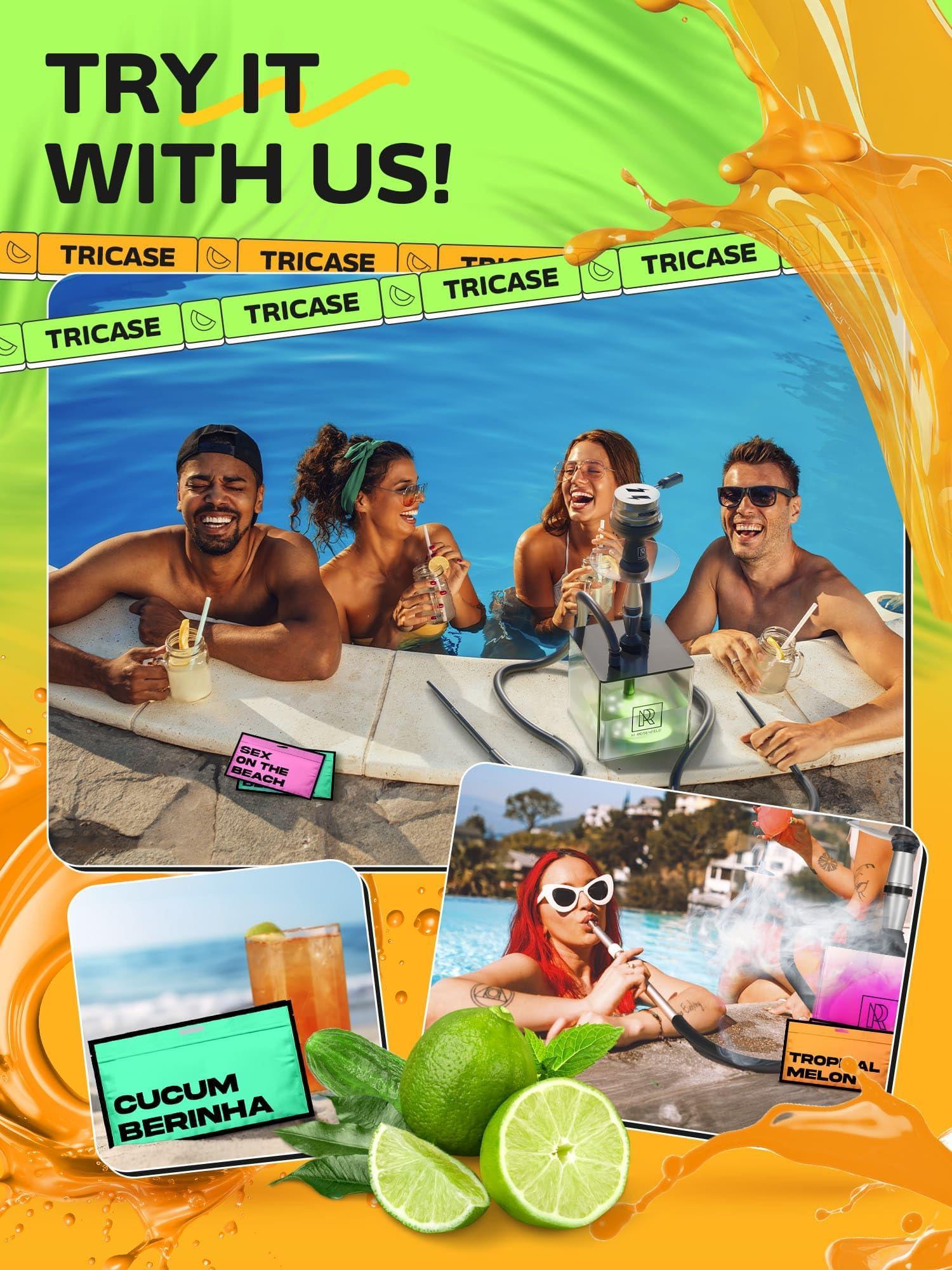 Hookah Flavors Cucumberito Hookah Flavor   Herbal   1 pouch Hookah Tobacco Free Molasses & Nicotine Free (1 Count) - GreatEagleInc